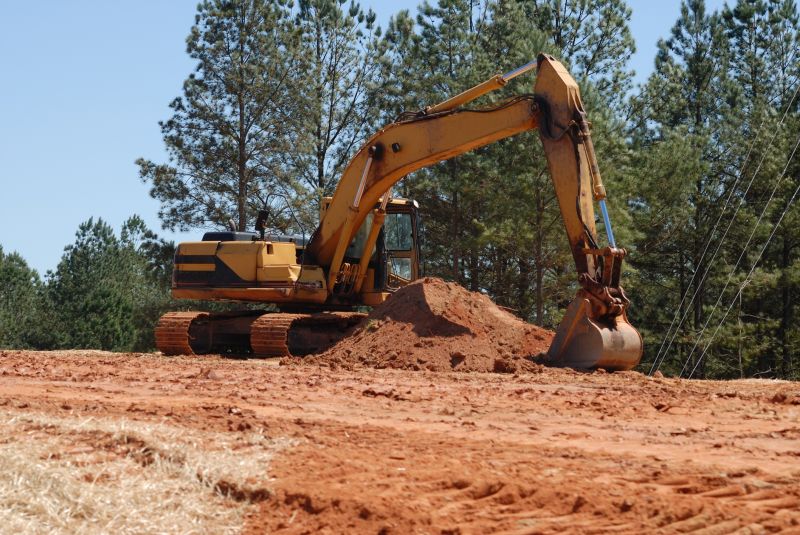Excavation Machinery at Work